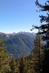 Sunny day at the Pic de la Casamanya, Andorra