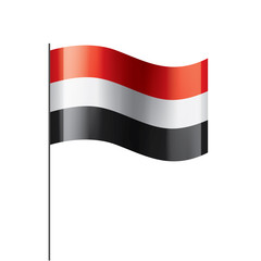 Yemeni flag, vector illustration