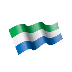 Sierra Leone flag, vector illustration