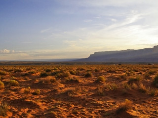 The Desert at Vermilion Cliffs at Sundown in Arizona
