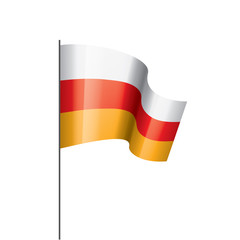 South Ossetia flag, vector illustration