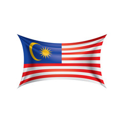 Malaysia flag, vector illustration