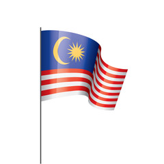 Malaysia flag, vector illustration