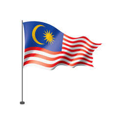 Malaysia flag, vector illustration