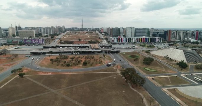 Vista a&eacute;rea da Rodovi&aacute;ria do Plano Piloto, Bras&iacute;lia