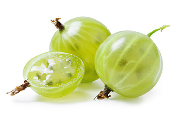Gooseberry isolated on white background