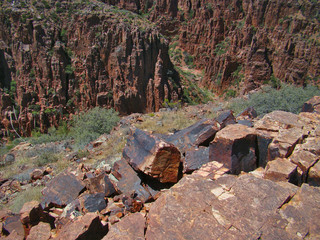 View of Cliffs of Parker Canyon East of Roosevelt Lake