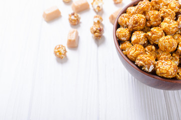 Sweet caramel popcorn