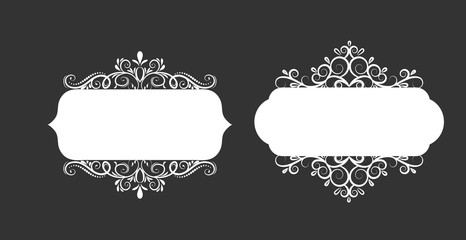 Vector illustration of old style label