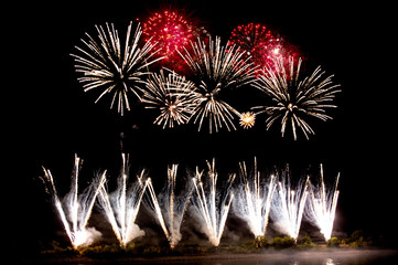 Feuerwerk am Rhein