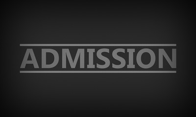 Fototapeta premium Admission