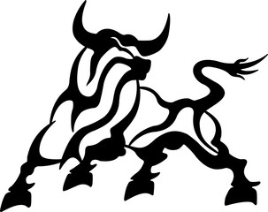 Naklejka premium Bull 3