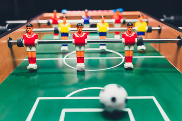 Fototapeta premium table football soccer game players (kicker)