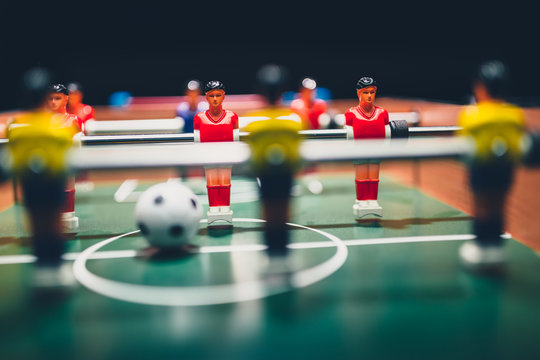 Fototapeta table football soccer game players (kicker)