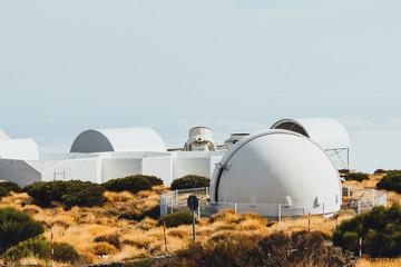 Teide Observatory astronomical telescopes in Tenerife, Canary Islands, Spain