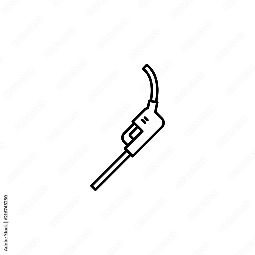 Aufkleber gas icon. element of motor sport icon for mobile concept and web apps. thin line gas icon can be use