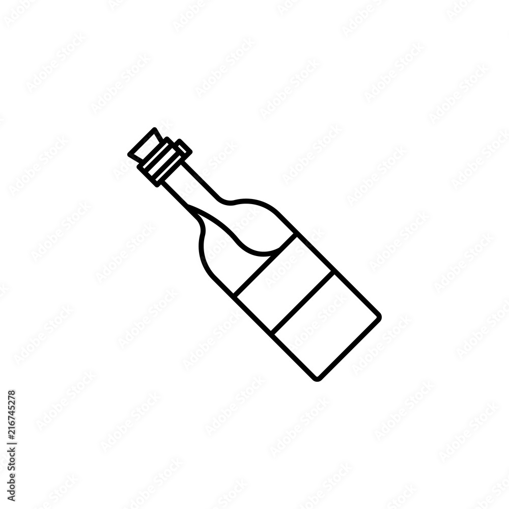 Poster champagne icon. element of motor sport icon for mobile concept and web apps. thin line champagne ico