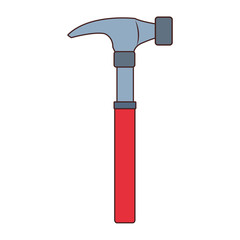 Hammer construction tool vector illustration graphic design
