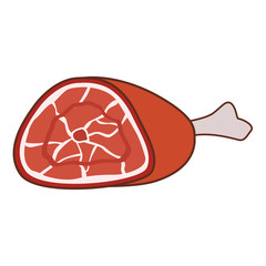 Pork ham isolated vector illustration graphic design
