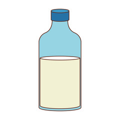 Milk bottle isolated vector illustration graphic design