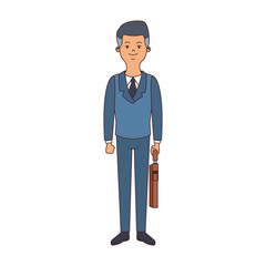 Businessman cartoon isolated vector illustration graphic design
