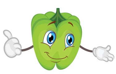 cute pepper character cartoon