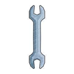 Wrench construction tool vector illustration graphic design