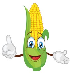 cute corn character cartoon