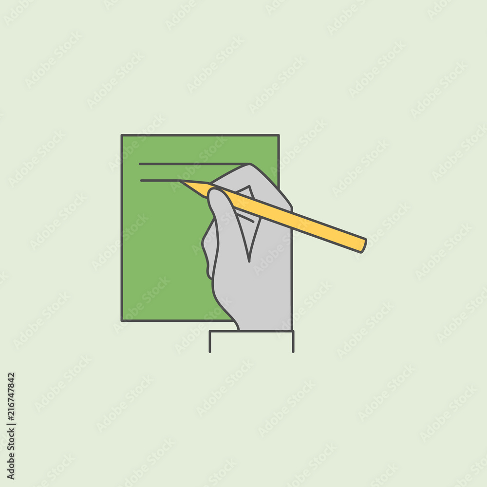 Poster treaty icon. element of banking icon for mobile concept and web apps. field outline treaty icon can 