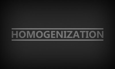 Homogenization