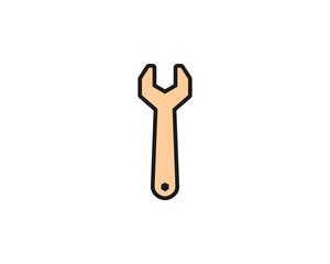 Wrench vector icon
