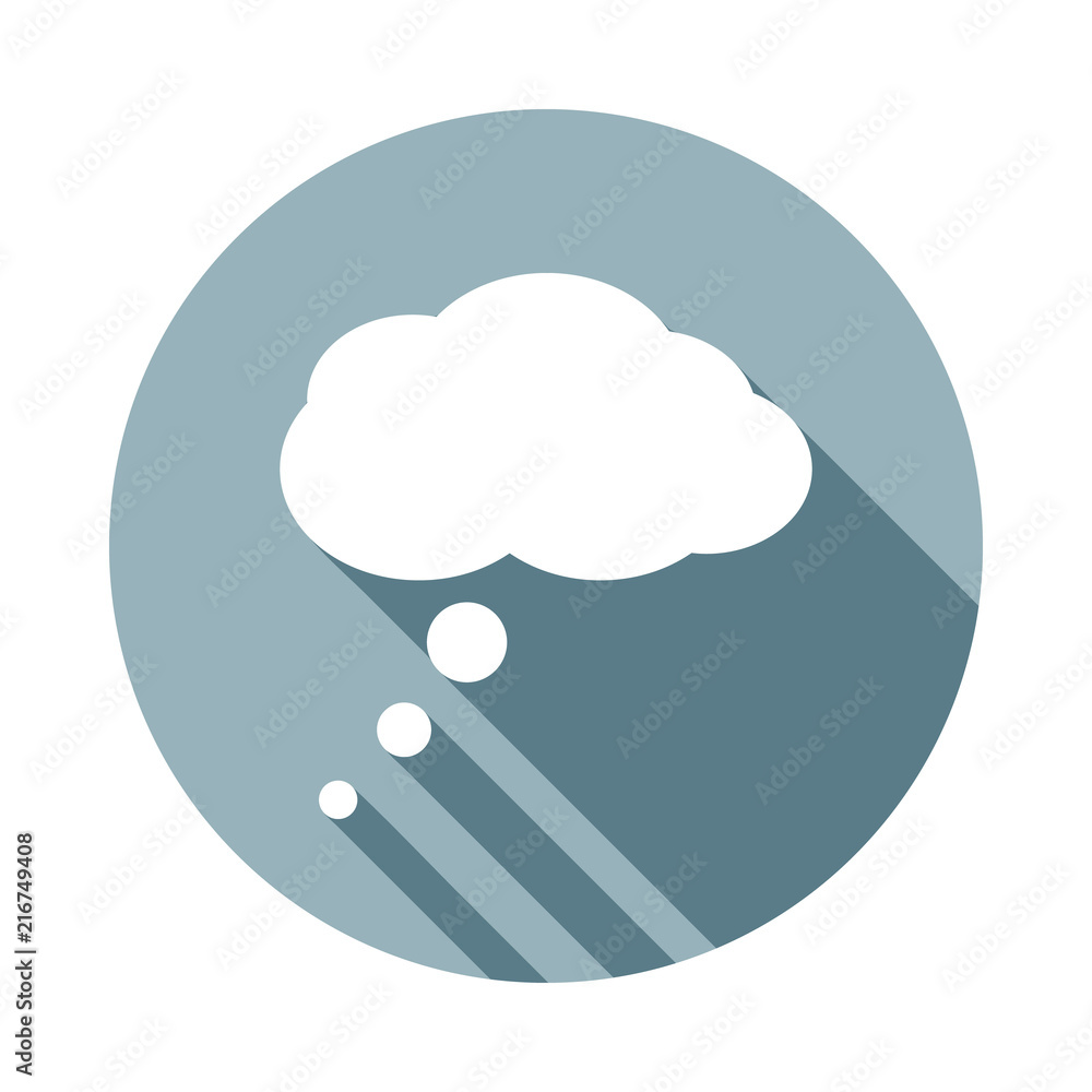 Poster colloquialicon in flat long shadow. one of web collection icon can be used for ui/ux