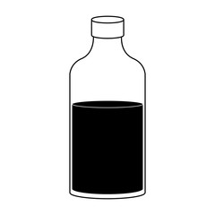 Milk bottle isolated vector illustration graphic design