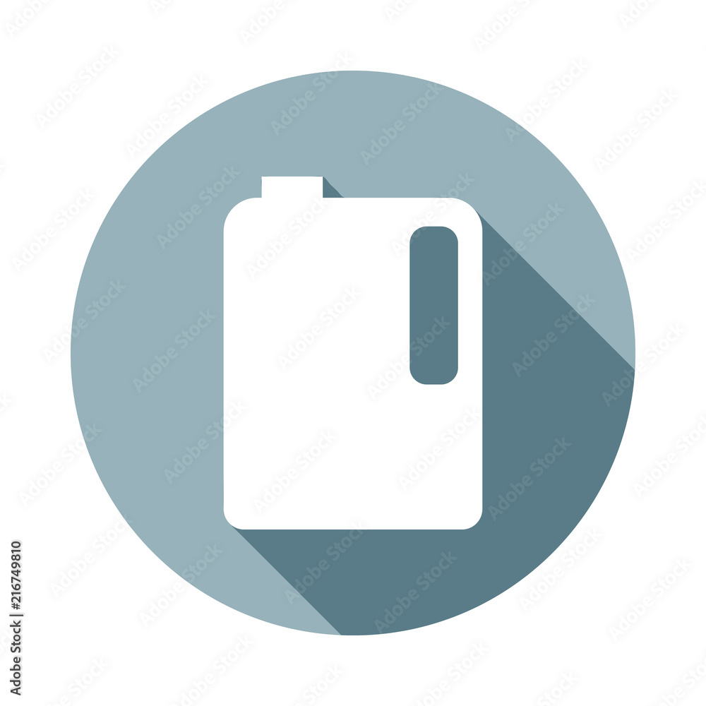 Poster mortar containericon in flat long shadow. one of web collection icon can be used for ui/ux