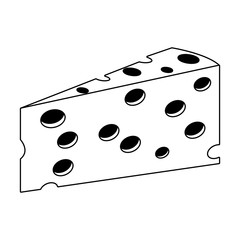 Cheese dairy food vector illustration graphic design