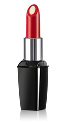 Obraz premium Red lipstick isolated on white background