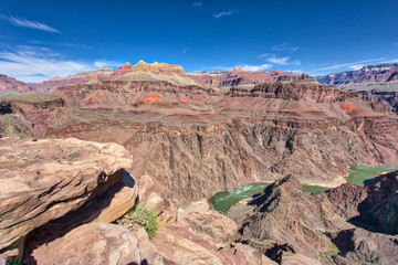 AMAZING view of the Grand Canyon National Park from the bottom looking up and viceversa