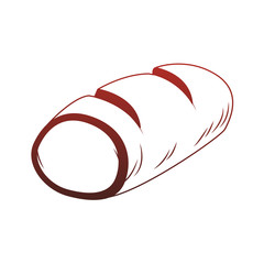 Fresh bread isolated vector illustration graphic design