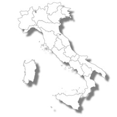 イタリア　国　地図　アイコン