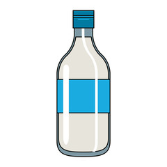 Milk bottle isolated vector illustration graphic design