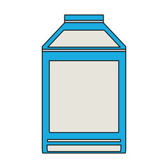 Milk box isolated vector illustration graphic design