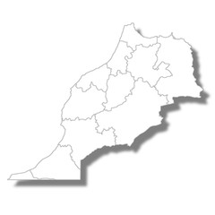 モーリタニア　国　地図　アイコン