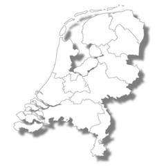 オランダ　国　地図　アイコン