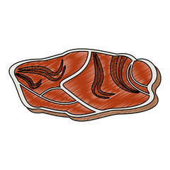 Meat steak isolated vector illustration graphic design