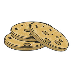 Delicious cookies isolated vector illustration graphic design