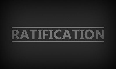 Obraz premium Ratification