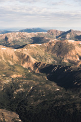 Fototapeta na wymiar A colorful sea of mountains in Colorado. 