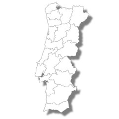 ポルトガル　国　地図　アイコン