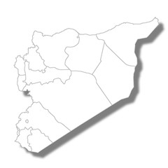 シリア　国　地図　アイコン