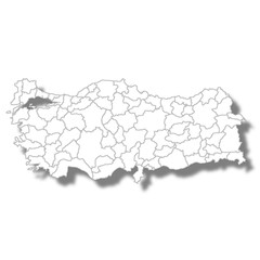 トルコ　国　地図　アイコン
